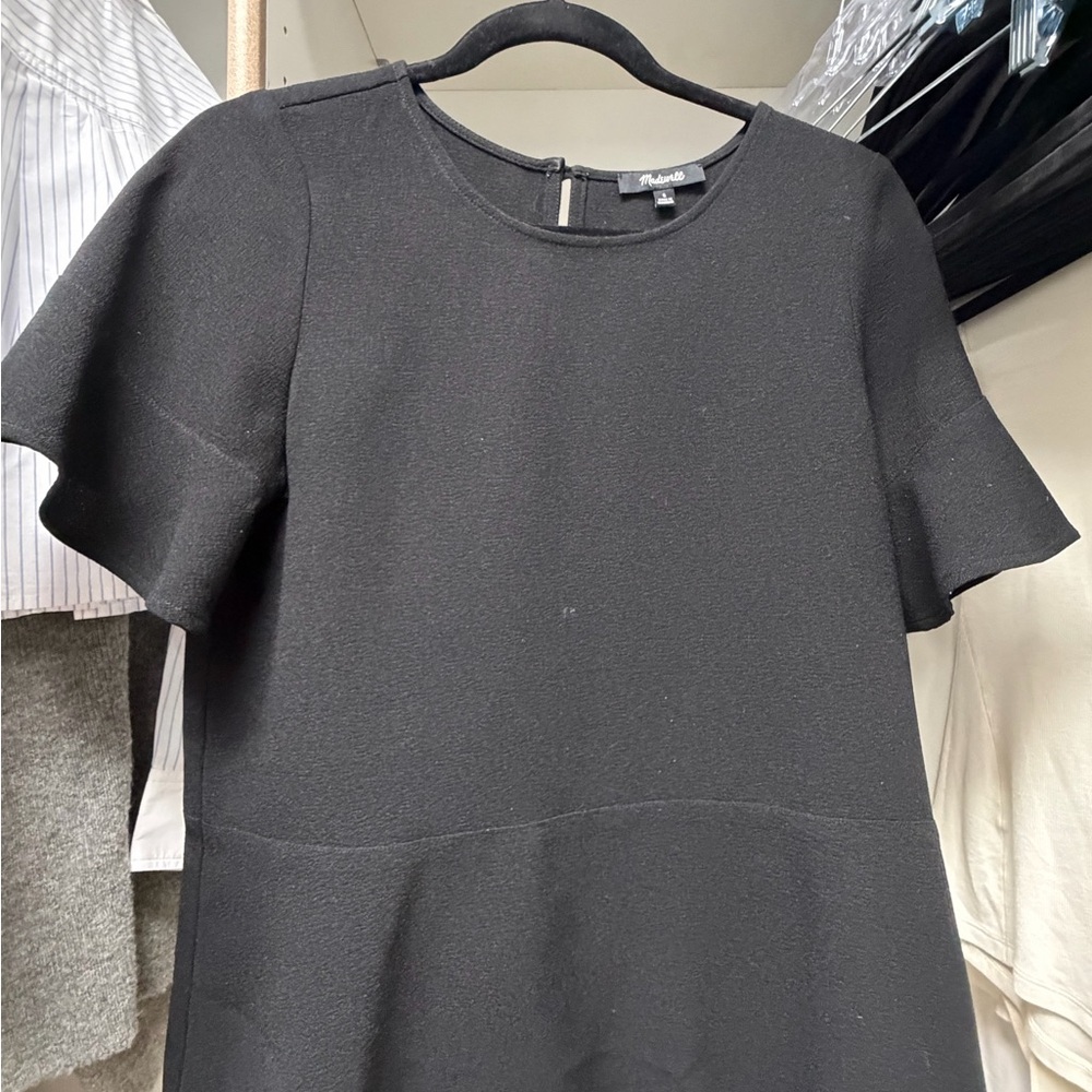 Madewell Black Short Sleeve Blouse